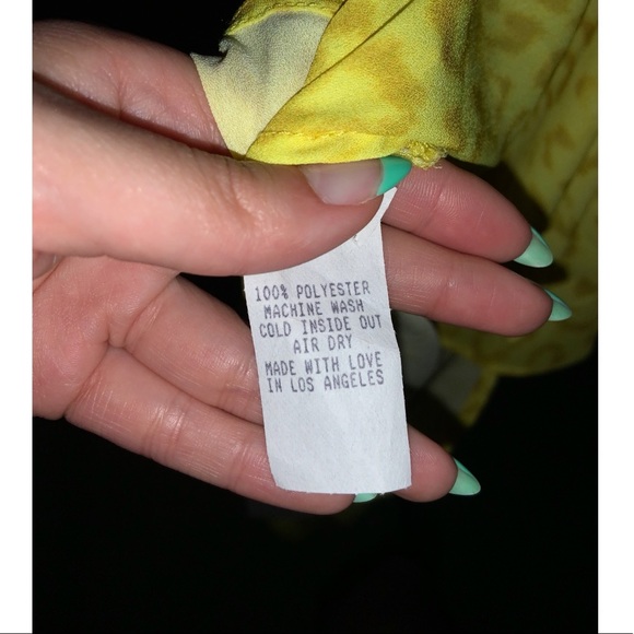 RESA Allie Mini dress in yellow leopard print—NWT - Picture 8 of 8